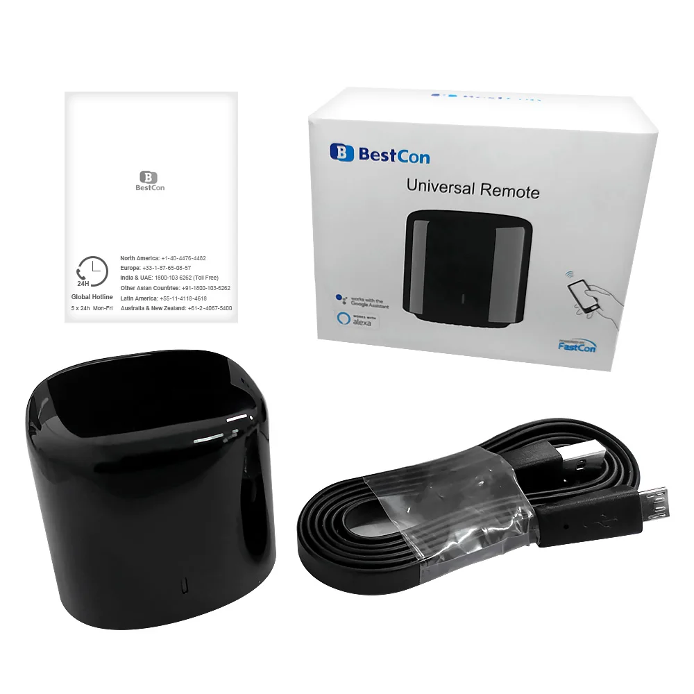 ИК пульт дистанционного управления Broadlink BestCon RM4C WiFi совместим с Alexa amazon Google Assistant