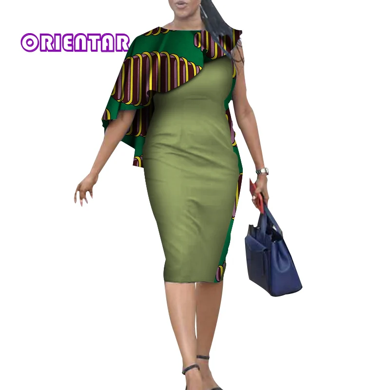 Платье карандаш с Африканским принтом для женщин Африканское богато облегающее