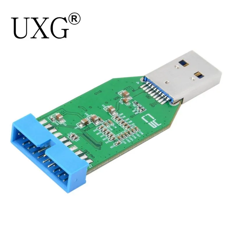 

Адаптер-концентратор с одним портом USB 3,0 A типа «папа» на материнскую плату с 20-контактным разъемом «мама»