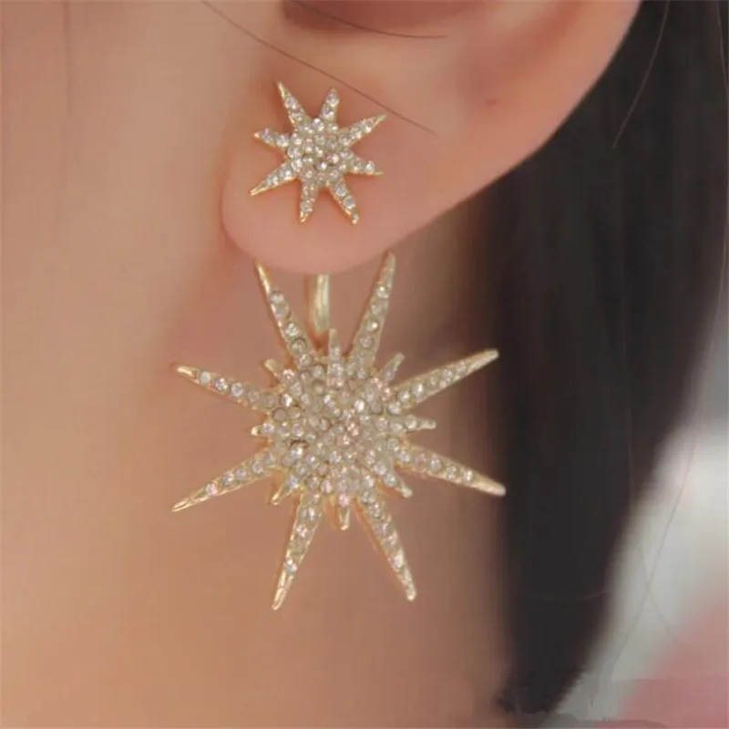 

Европейские и американские модные новые ювелирные изделия оптом, серьги-снежинки с креплением, аксессуары для ограждения