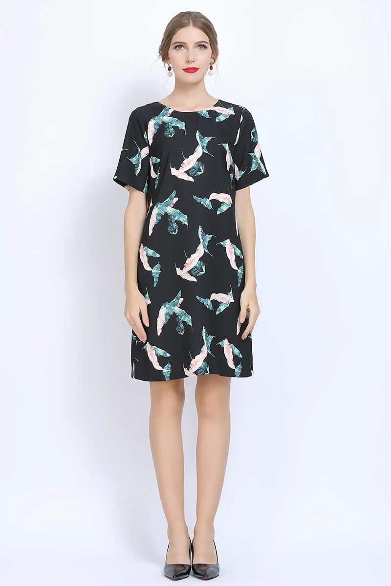 

Floral Dress Vestidos De Mujer Casual Mmidi Summer Dress 2021 Clothes for Women PlusSize Women Clothing Short Sleeve Dress