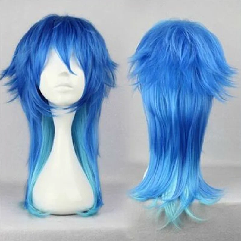 HAIRJOY драматического убийцы DMMD серагаки Аоба косплей костюм вечерние парик два тона синий Ombre синтетические волосы - Цвет: ombre