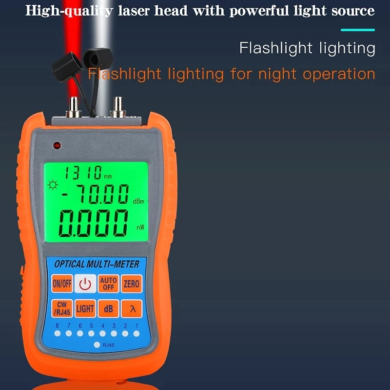 COMPTYCO AUA-G70B/50B 4 in1 Mini Optical Power Meter Visual Fault Locator Network Cable Test Optical Fiber Tester 10KM 30KM VFL