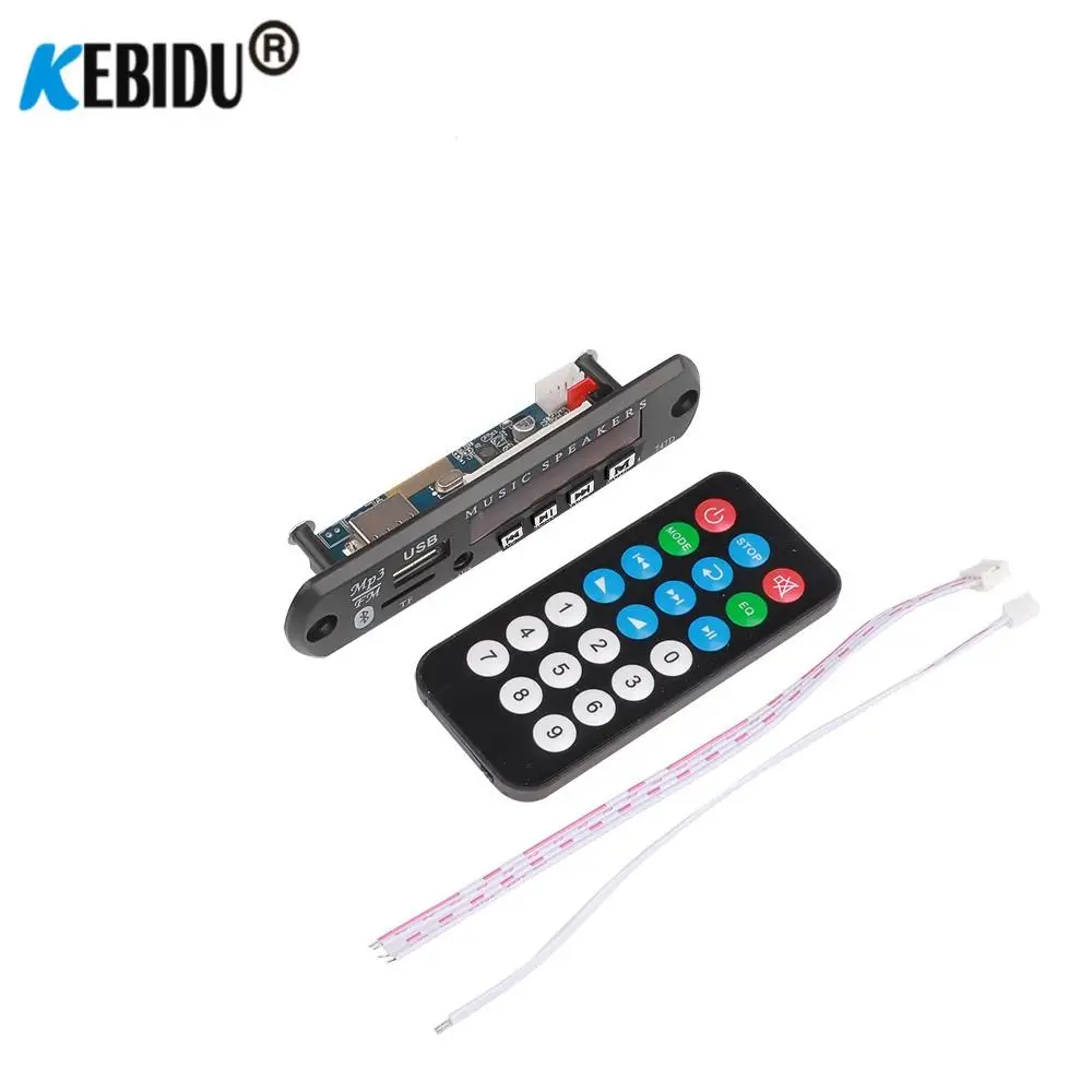 Цветной экран DC 7V 12V MP3 декодер плата Bluetooth V5.0 приемник Автомобильный плеер USB