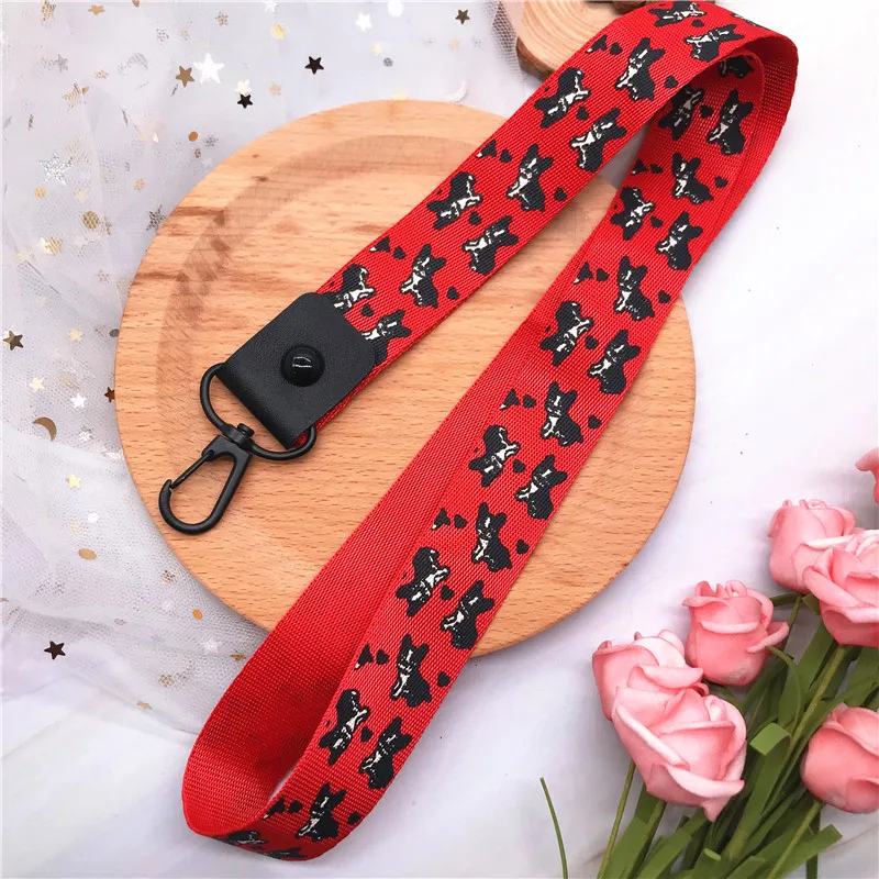 Новый ремешок на шею с рисунком собаки из мультфильма для ключей бейджа