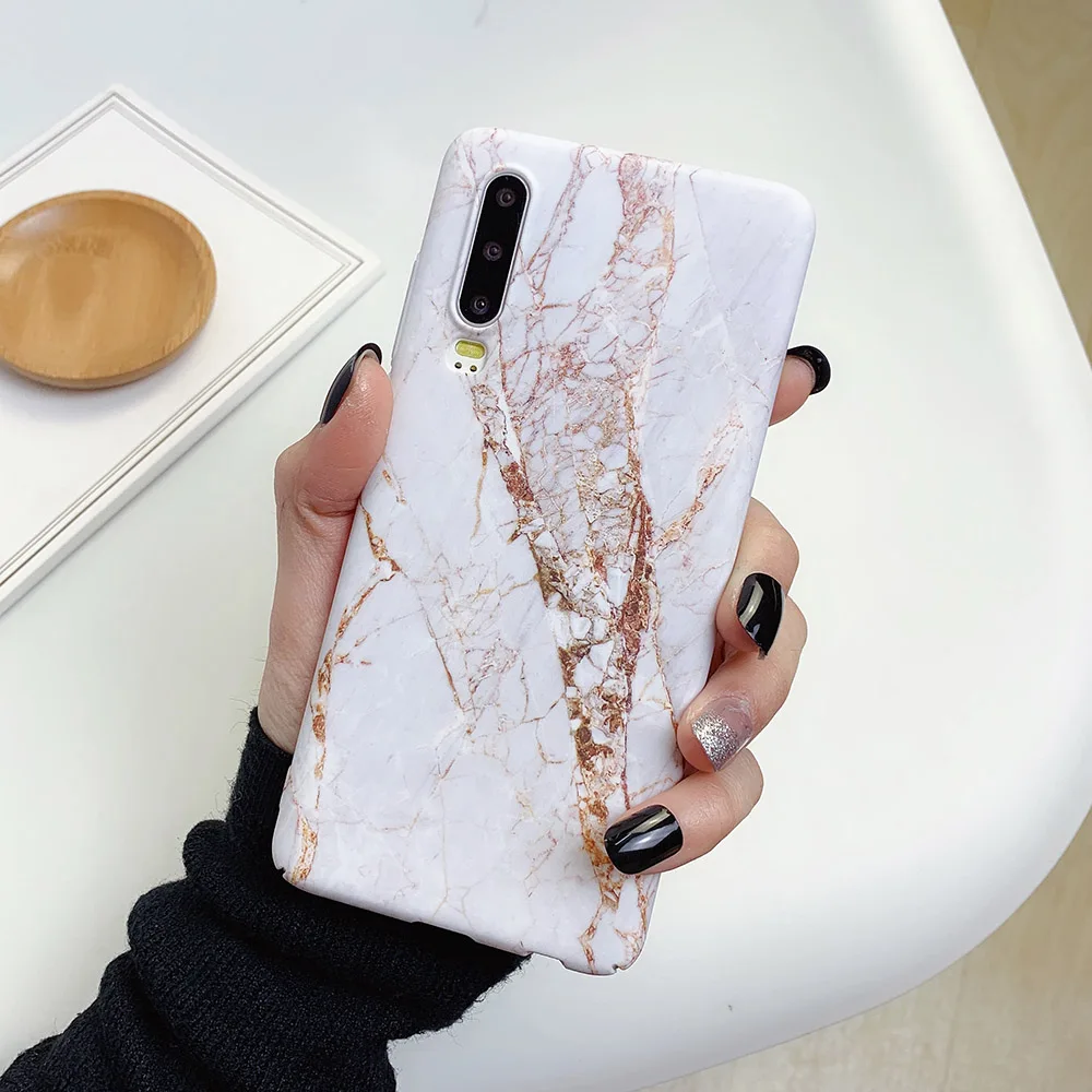 i Чехол для телефона LOVECOM для huawei P20 P30 Pro Lite mate 20 Pro Honor 10 Lite P Smart Роскошная мраморная жесткая задняя крышка на весь корпус - Цвет: i