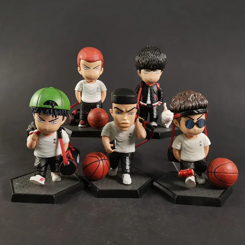 

SLAM DUNK Hanamichi Sakuragi Kaede Rukawa Miyagi Ryota Hisashi Mitsui Akagi Takenori Collectible Figure Model Decoration Toy