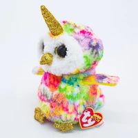 15cm ty beanie sparkly glitter eyes colored unicorn owl cute animal doll birthday gift soft stuffed plush toy kids
