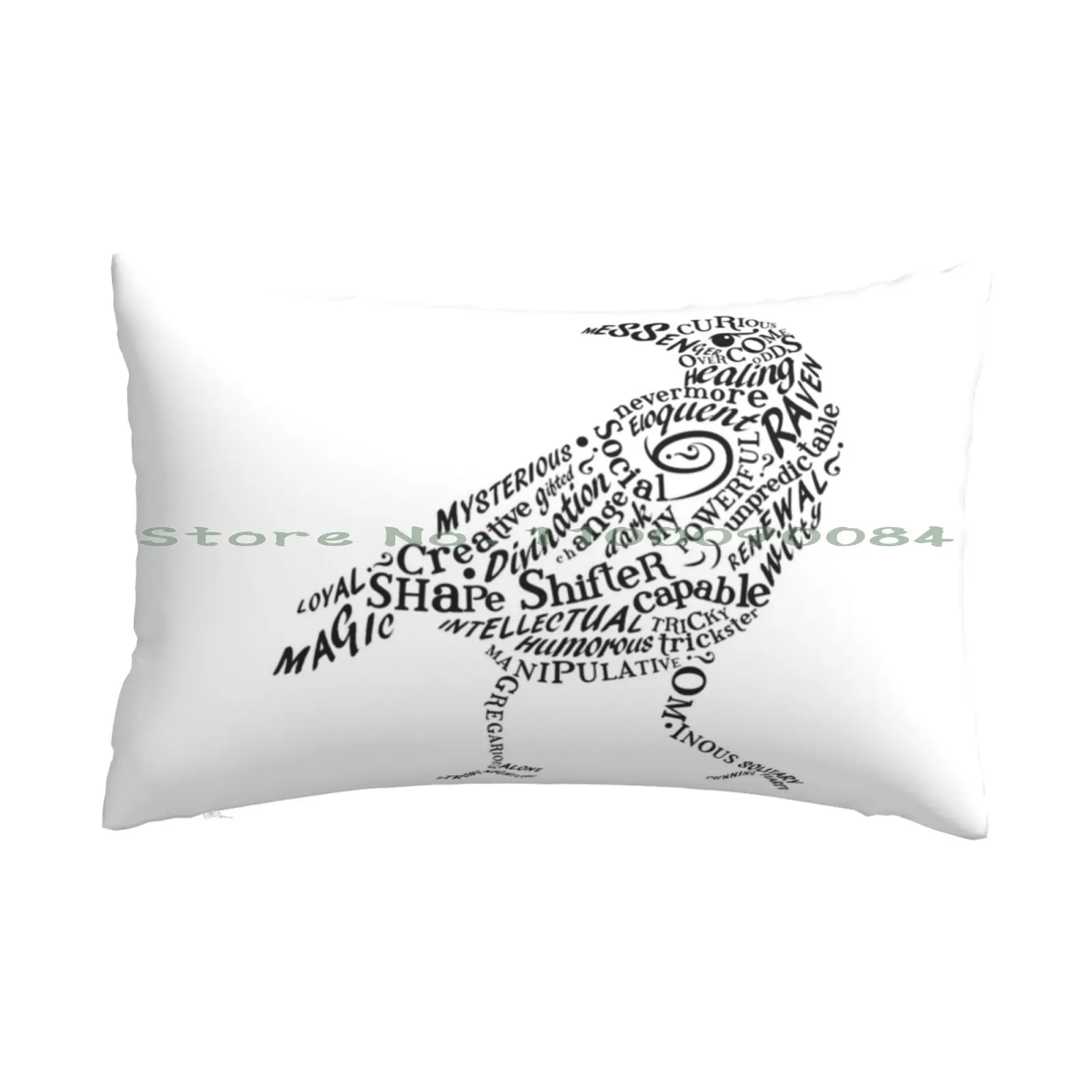 Подушка в виде животного Raven Spirit планшетофон 20x30 50*75 для дивана спальни слава еды