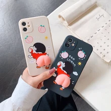Squishy Funny Buttocks Cartoon Phone Case For Huawei P30 P40 Mate 20 Honor 30 Pro Nova 3 Y9 2019 Cute Stress Reliever Soft Cover