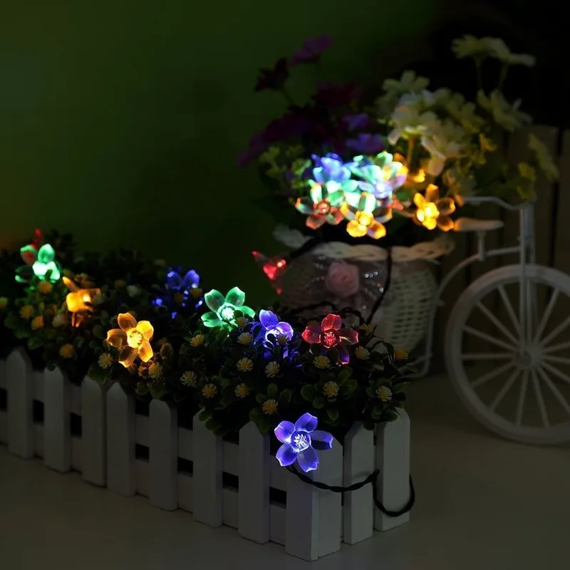 

50 LED Solar Christmas Lighting Chain Family Holiday Decorative String Lights Lighting Chain Lights for Room