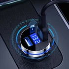 Автомобильное зарядное устройство с двумя USB-разъемами светодиодный Toyota Camry, Corolla, RAV4, Yaris, Highlander, Land Cruiser, PRADO, Vios, Vitz, Reiz, Prius