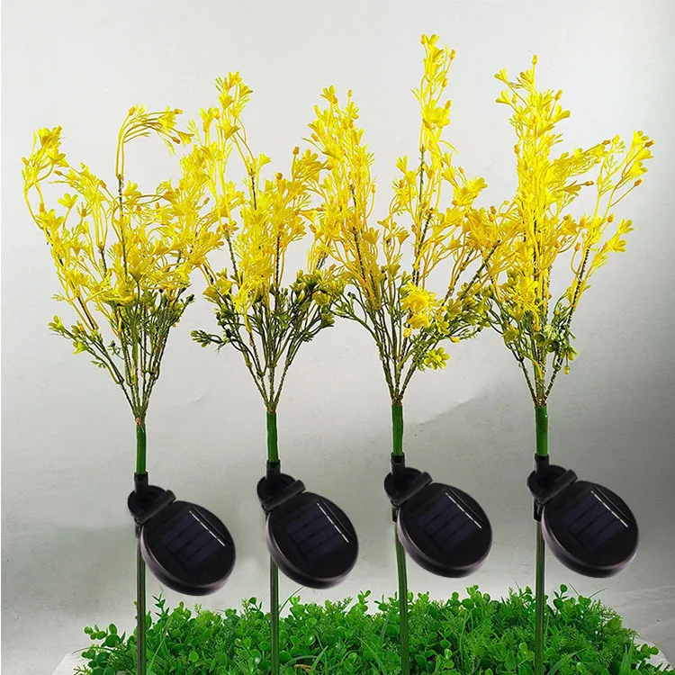 

For Gardening Led Solar Rape Flower Light Waterproof Outdoor Landscape Decoration Light Garden Courtyard Lawn Decoration