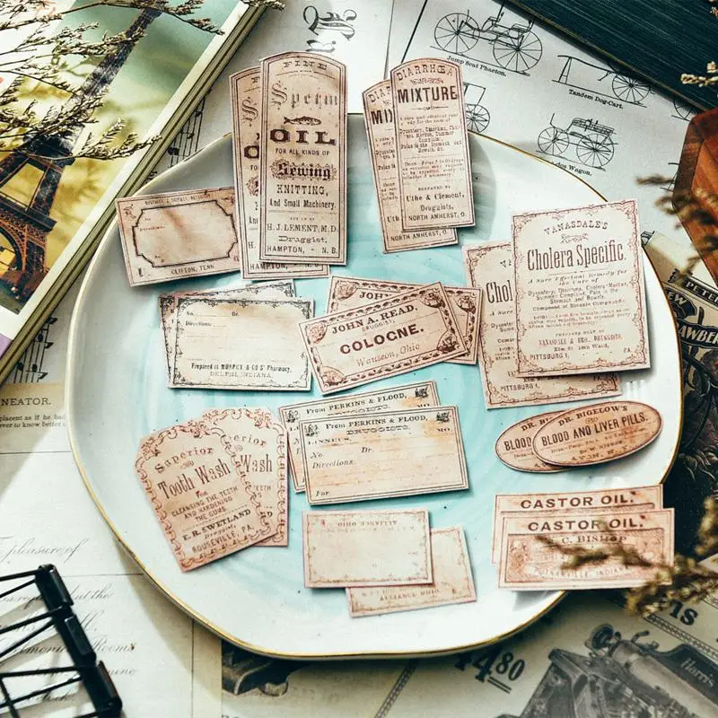 

22 шт./компл. винтажные этикетки на английском языке, бирки, наклейки «сделай сам», скрапбукинг, альбом, нежелательный журнал, планировщик, де...