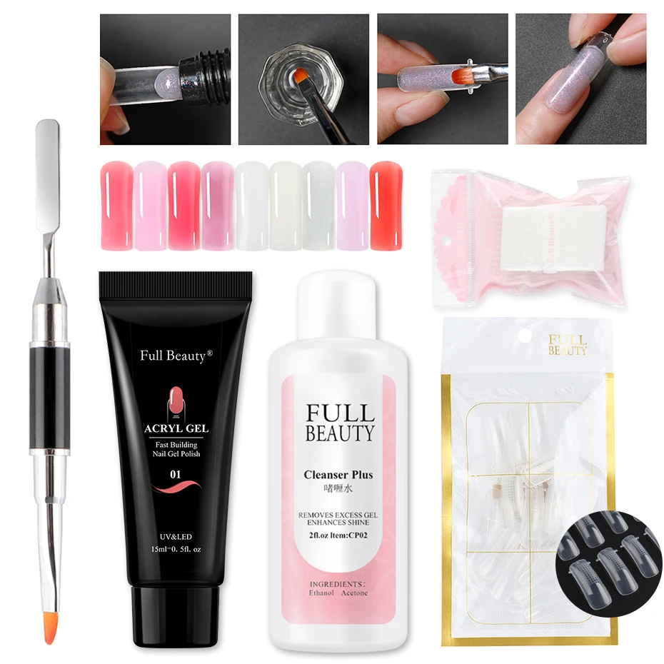 5 шт. набор полигелей для наращивания ногтей быстрое строительство УФ акриловые