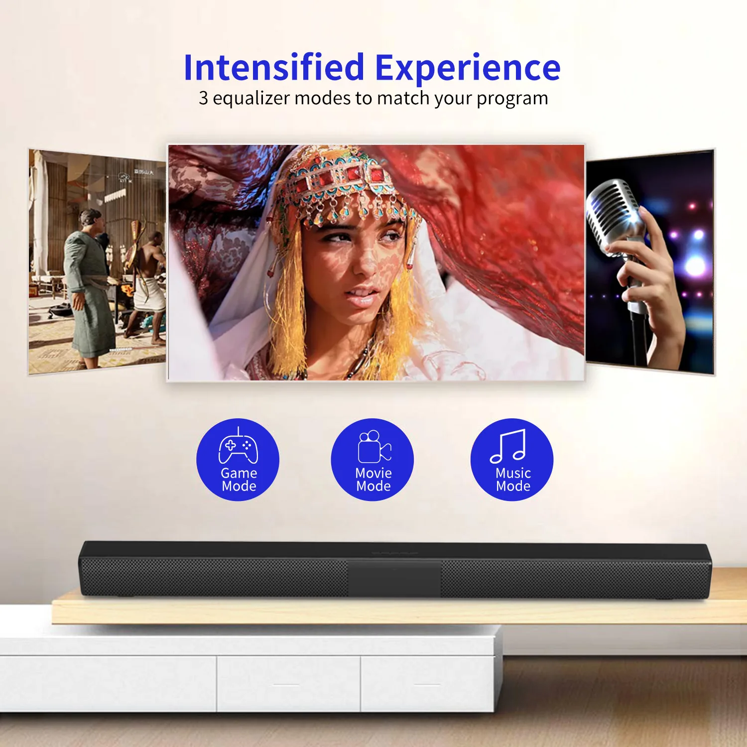 

caixa de som Bluetooth Youyuesheng SC18 cross-border explosion Bluetooth audio echo wall echo wall sound bar TV home theater