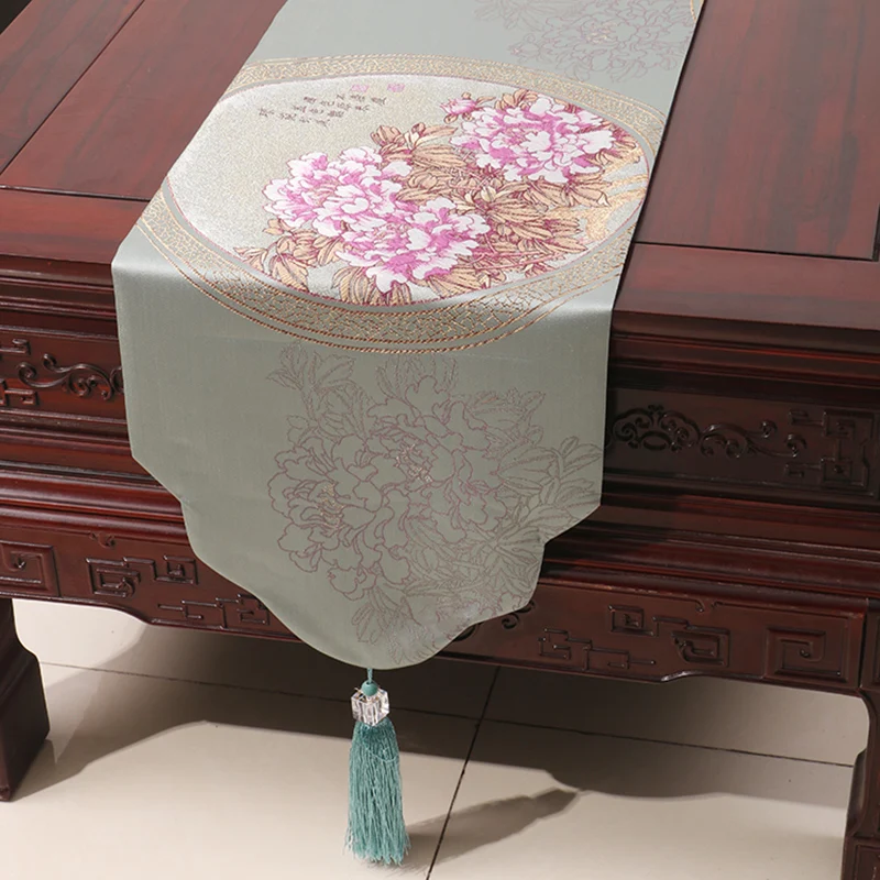 

Chinese Simple Table Runner Tea Tablecloth TV Cabinet Covering Cloth Shoe Cabinet Bed Table Runners Modern Home decoration