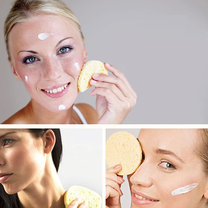 

10Pcs Soft Facial Cleaning Sponge Pad Facial Washing SPA Exfoliating Face Care