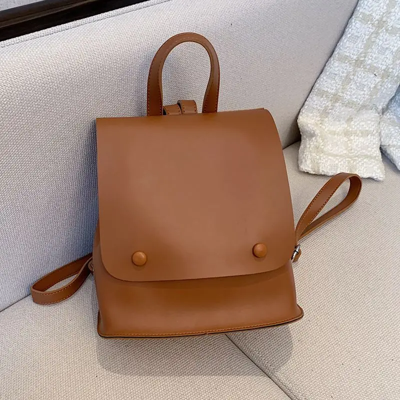 

New Fashion Preppy Style Leather Women's Bag Designer Female Backpack Bag Small Women's Backpack Ladies Small Shoulder Bag