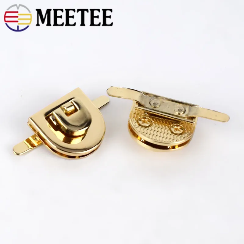5/10/20 шт. Meetee 21x20 мм женская сумка металлическая застежка поворотный замок врезные