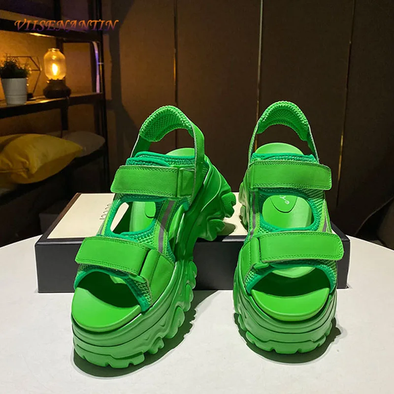 

Sports daddy sandals INS trend summer all-match thick-soled leather breathable and comfortable beach Roman sandals women