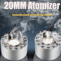 20mm mini ultrasonic humidifier mist maker fogger water fountain atomizer air transducer nebulizer head with adapter 12 lights