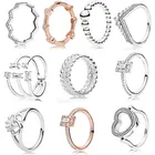 Мерное серебряное кольцо, 1:1 мерная светящаяся ледяная Женская цепочка бусин, Зерна Энергии, кольцо сделай сам, ювелирные изделия Pandora