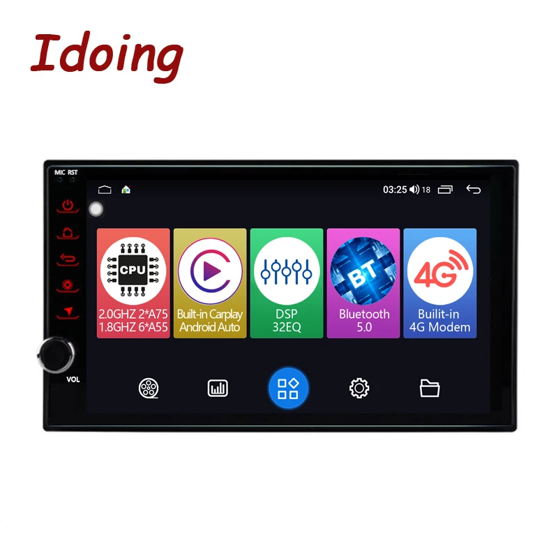 Idoing 7"Car Head Unit Plug And Player Android For Mazda Almera Toyota Volkswagen Nissan Kia VW Qashqai Juke Peugeot LADA 2 Din