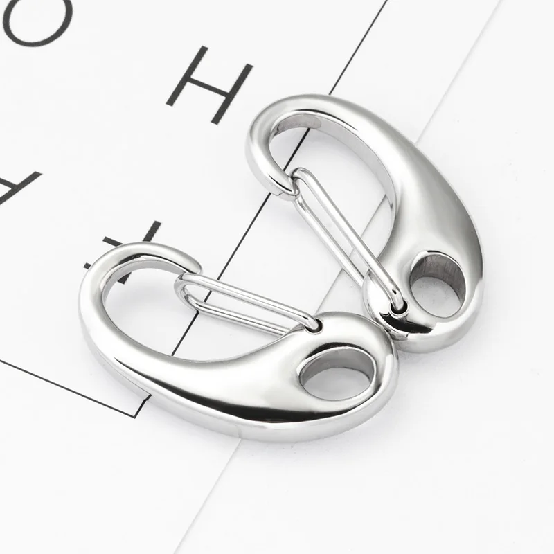 

Застежка-Карабин D-образной формы для ювелирных изделий «сделай сам», застежка-крючок для ожерелья, аксессуары для поделок, 2/3/4/5 шт./лот