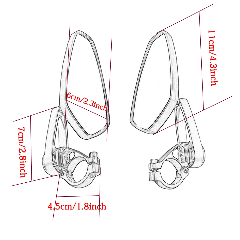Боковая ручка для мотоциклетного зеркала Задние Зеркала Honda hornet pcx msx varadero 125 150 msx125