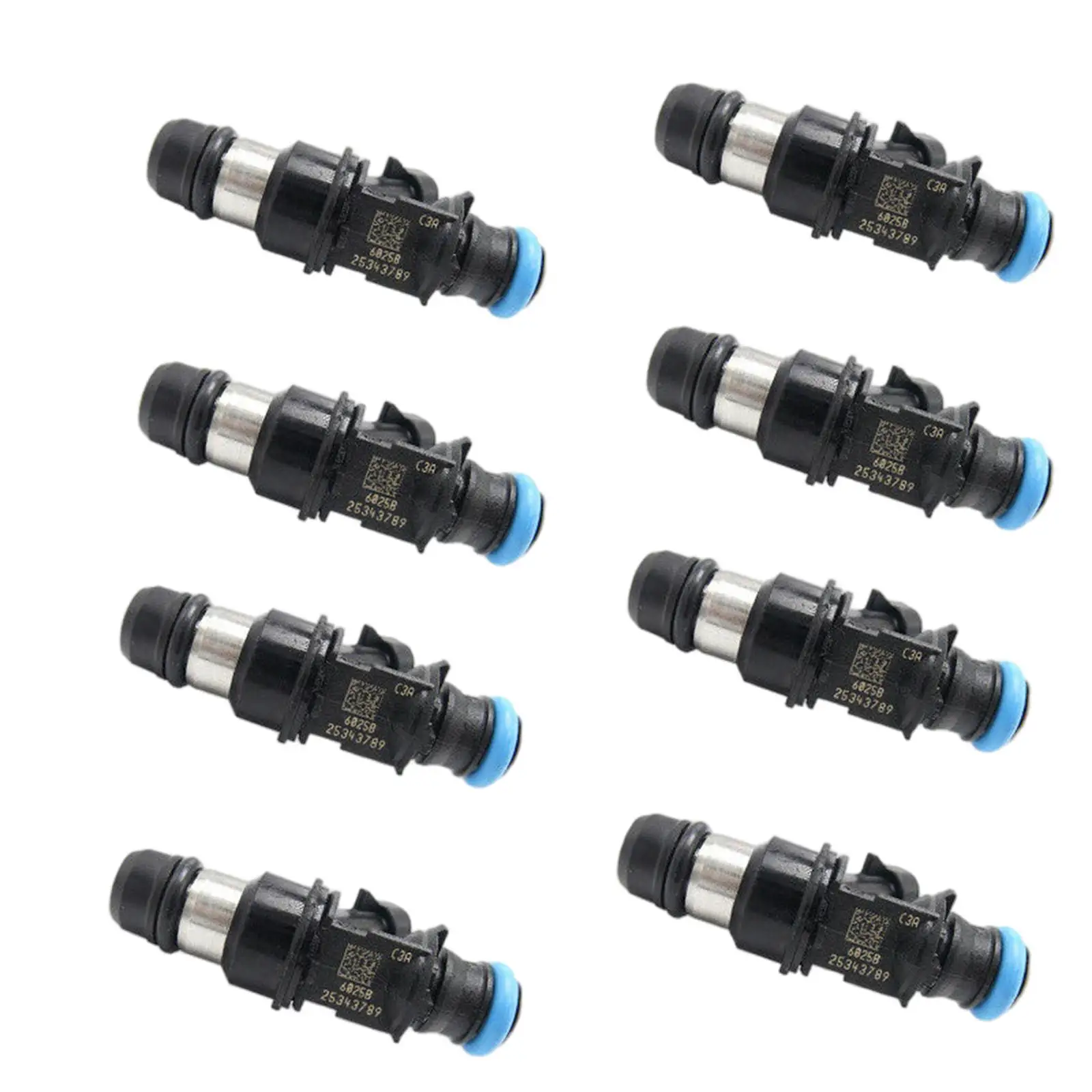 

8x Fuel Injectors Auto Parts Plastic Car Supplies Accessories Replacement Fits for Cadillac V8-6.0 02-06 25317628 17113553 FJ315