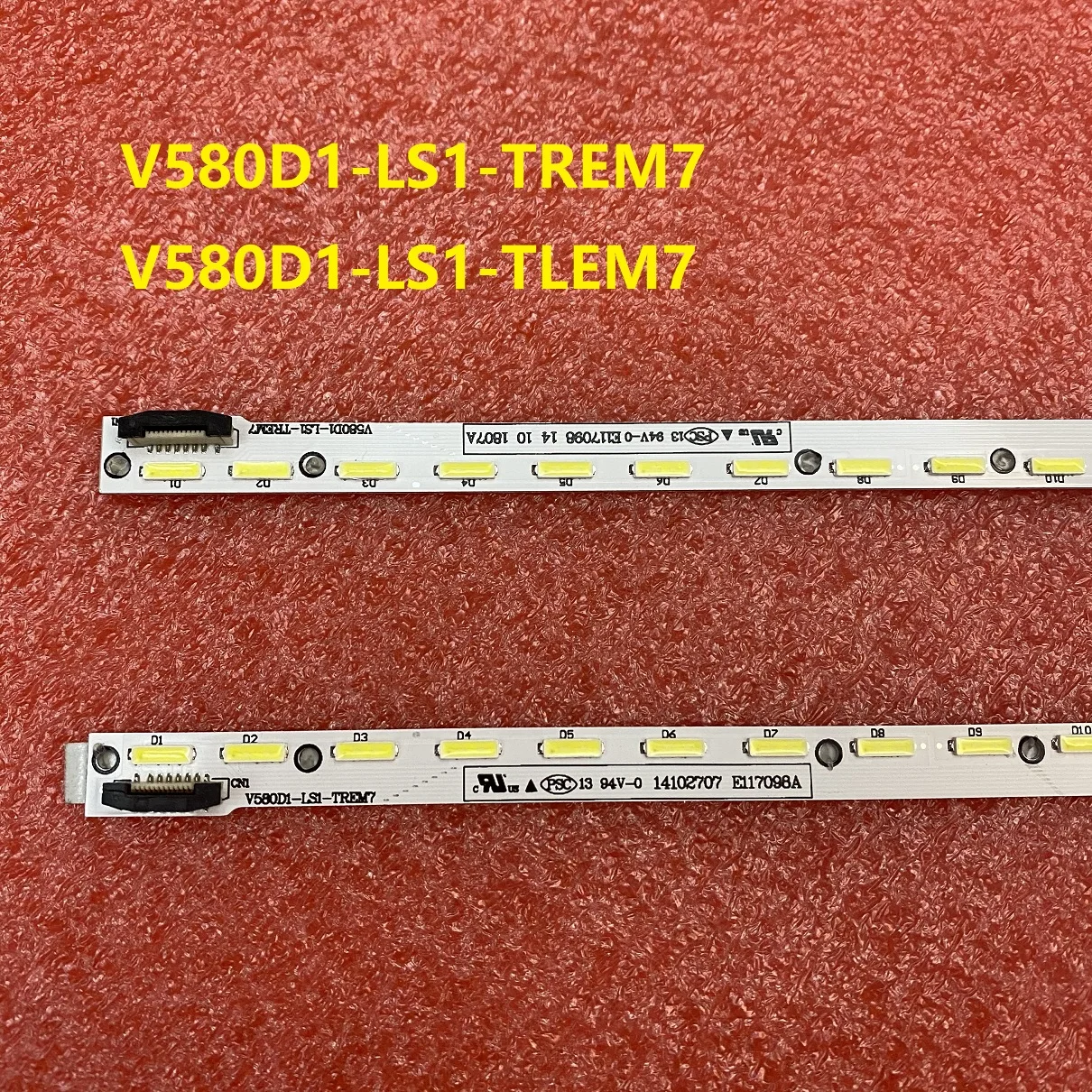 2 шт./компл. светодиодная подсветка полосы для Toshiba 58L8400U 58PUK6809 Panasonic TX 58AX802B V580D1 LS1 TREM7