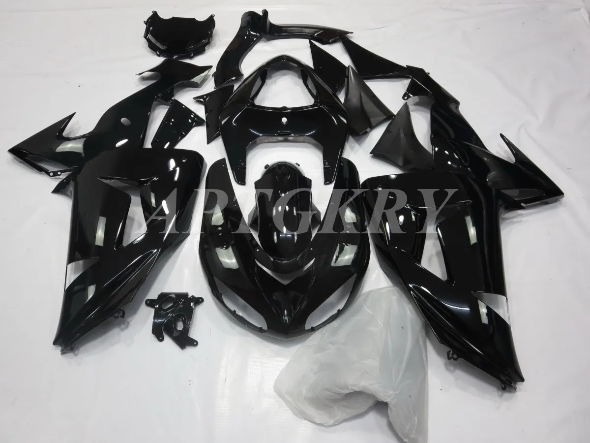 

New ABS Plastic Shell Motorcycle Fairing kit Fit For kawasaki Ninja ZX10R 2006 2007 06 07 10R ZX-10R Bodywork Set Black Bright
