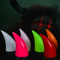 80 hot sales %ef%bc%81%ef%bc%81%ef%bc%811pc motorcycle helmet cool devil ox horn decor suction cup headwear accessory