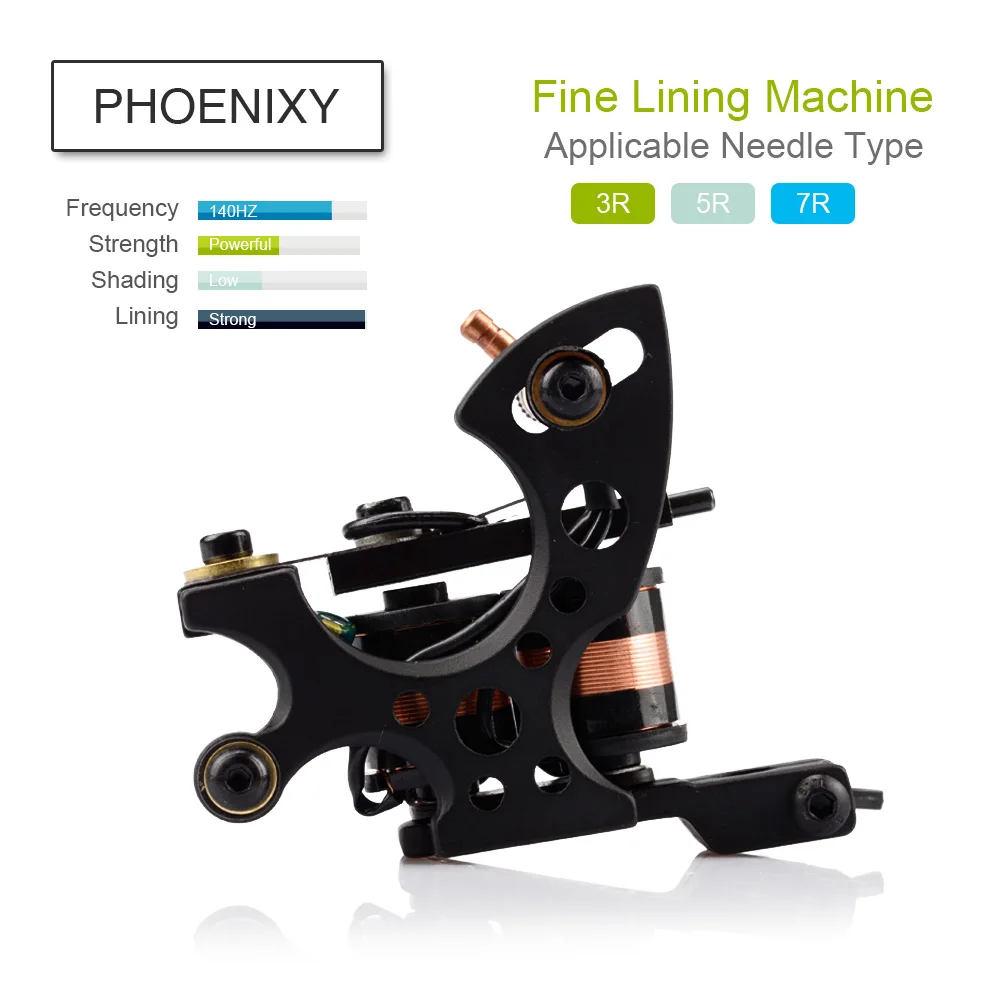 Тату машинки для начинающих набор татуировок черная стальная рамка ручка