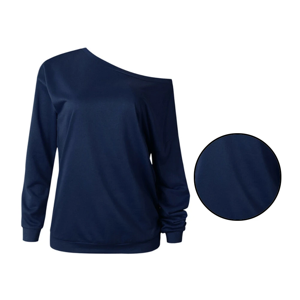 Новая однотонная Осенняя мода с круглым вырезом и длинными рукавами женский