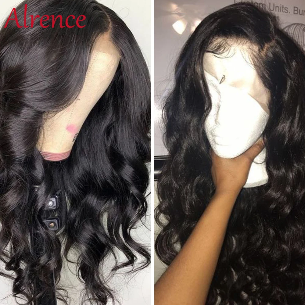 Парики из натуральных волос на кружеве 13X4 невидимые бразильские волосы Remy