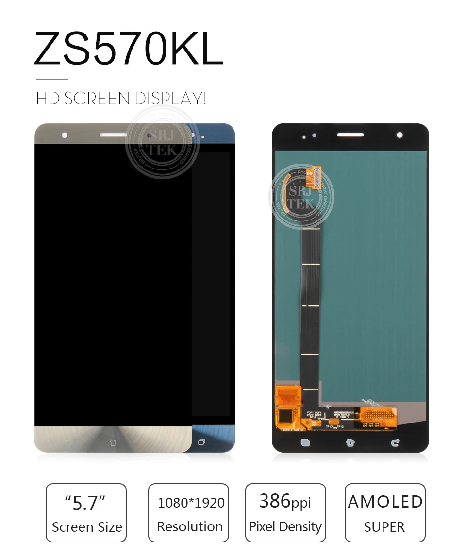 ЖК-дисплей для ASUS Zenfone 3 Deluxe ZS570KL Z016D Полный ЖК-дисплей кодирующий преобразователь сенсорного экрана в сборе 1 шт. Z016S