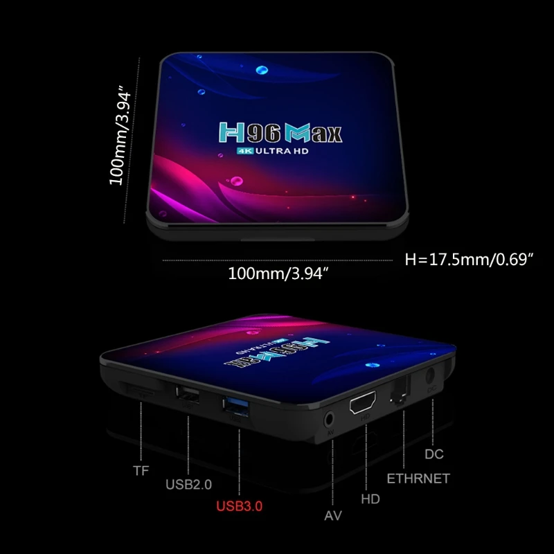 

H96 Max V11 TV Box for-Android 11 4K Smart TV Box 16/32/64GB TV Box Bluetooth 4.0 2.4G 5G Wifi Set Top Box