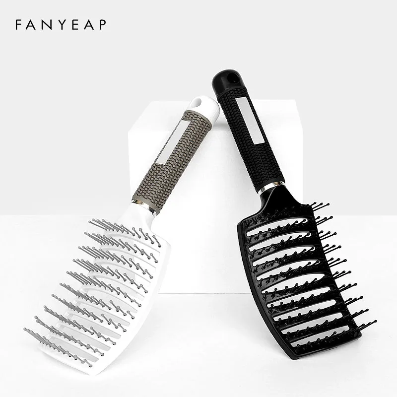 Щетка для волос массажная Расческа кожи головы щетка с нейлоновой щетиной