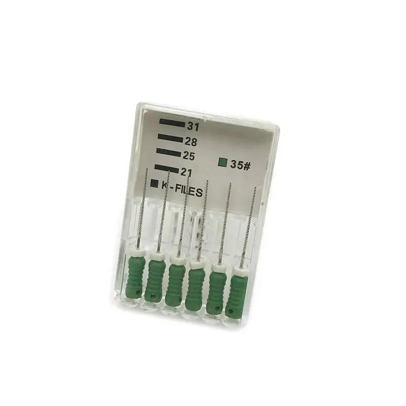 Эндодонтический корневой канал K Файлы (Ручное использование) стоматологический