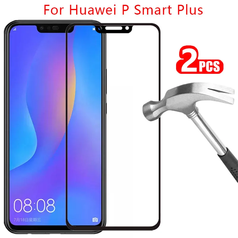 

9d protective tempered glass for huawei p smart plus 2018 screen protector on the huawey psmartplus psmart smar smat safety film