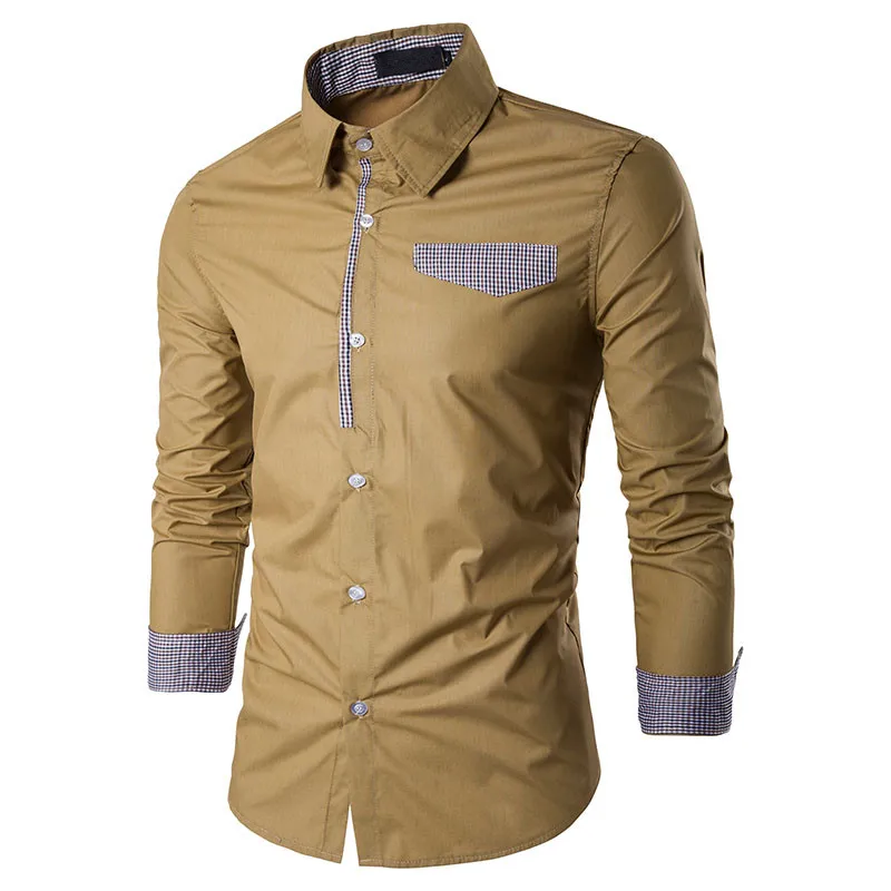 

Men's Long Sleeve Shirt Shirt Fashion Casual Shirt Simple Style Shirt