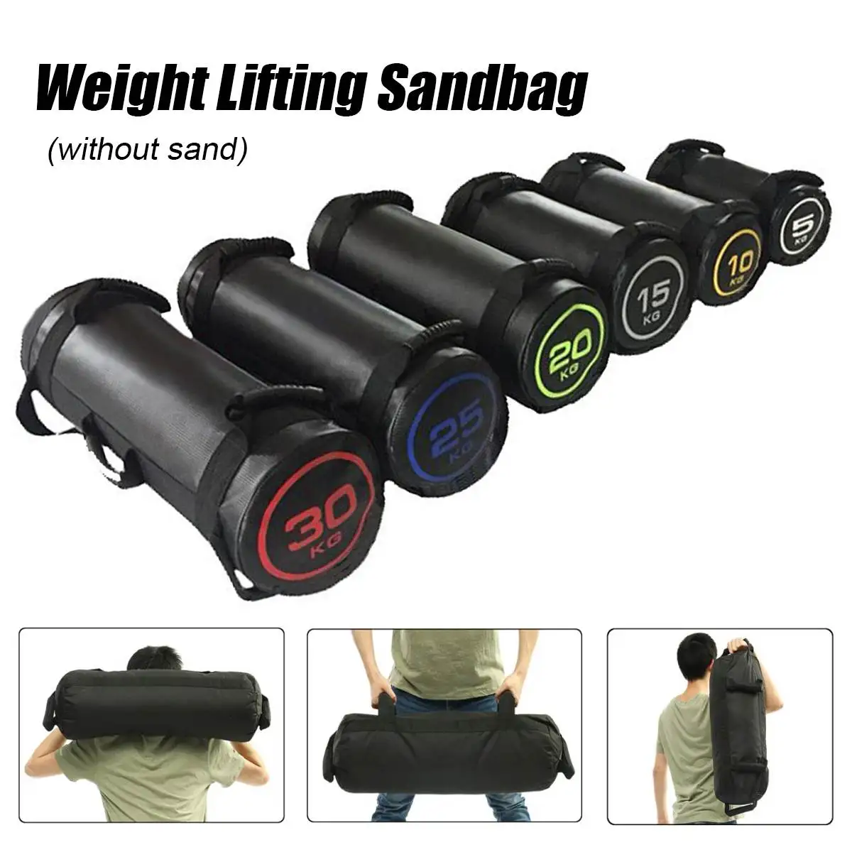 

Fitness Sandbag 5-30kg Weight Lifting Bulgarian Sandbag Unfilled Power Bag Fitness Body Building Gym Sports Muscle Training