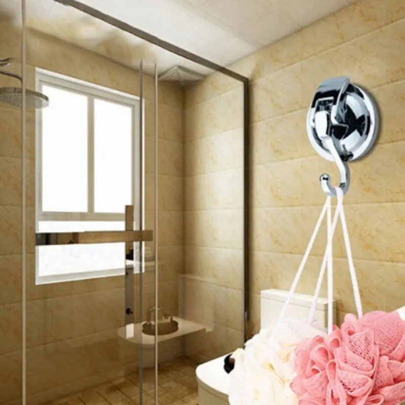 

2PCS TPU Traceless Hanger Heavy Duty Vacuum Suction Cup Hooks for Home Bathroom