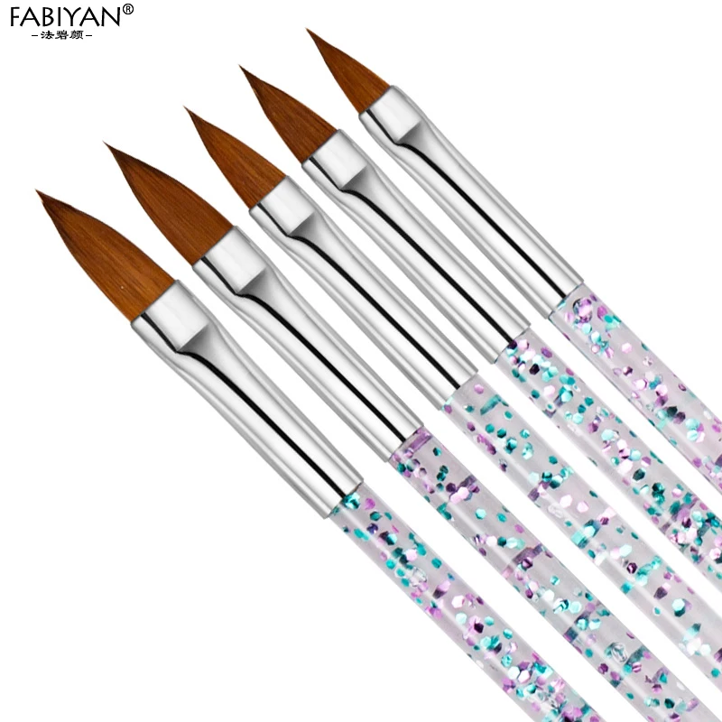 Кисть для рисования акриловыми цветами и УФ-гелем ноготь маникюрный-разные