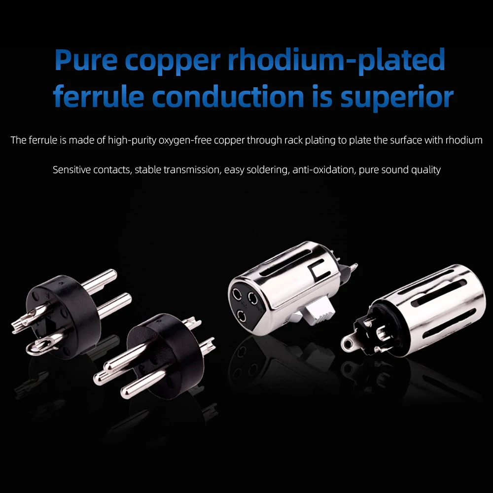 Бесплатная доставка Углеродное Волокно соединительный Штепсель XLR гнездо штекер