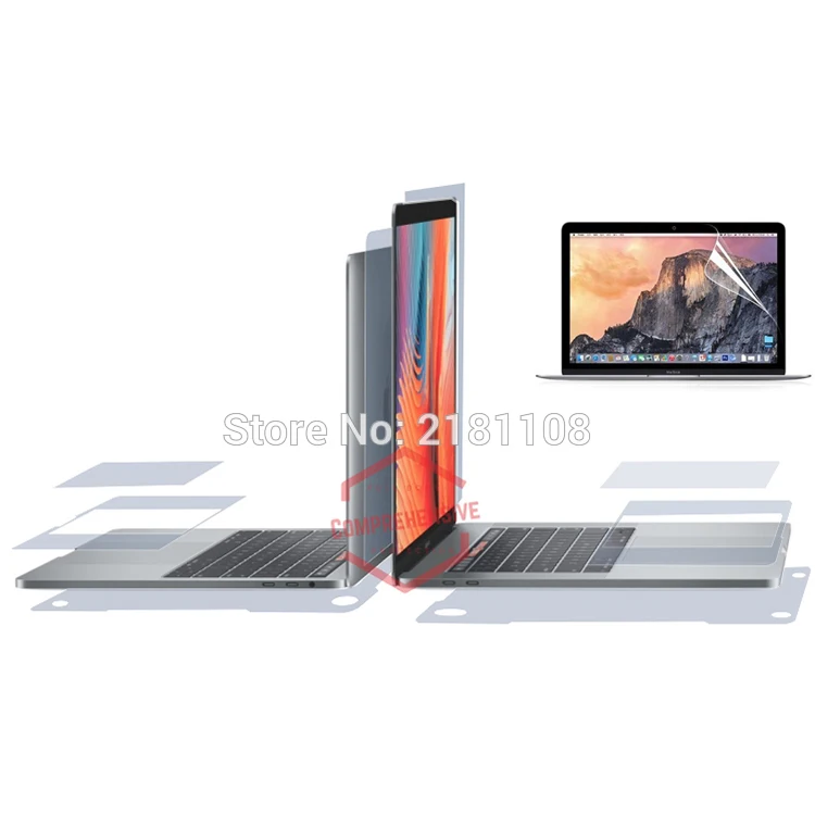 Защитная Наклейка 5 в 1 невидимая прозрачная Виниловая наклейка для Apple Macbook Pro16 A2141