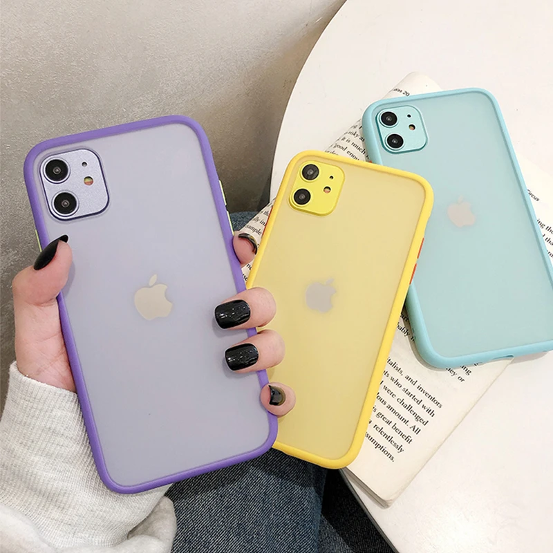 SUYACS противоударный бампер чехол для телефона iPhone 11 Pro Max XS XR 6 6S 7 8 Plus X прозрачный