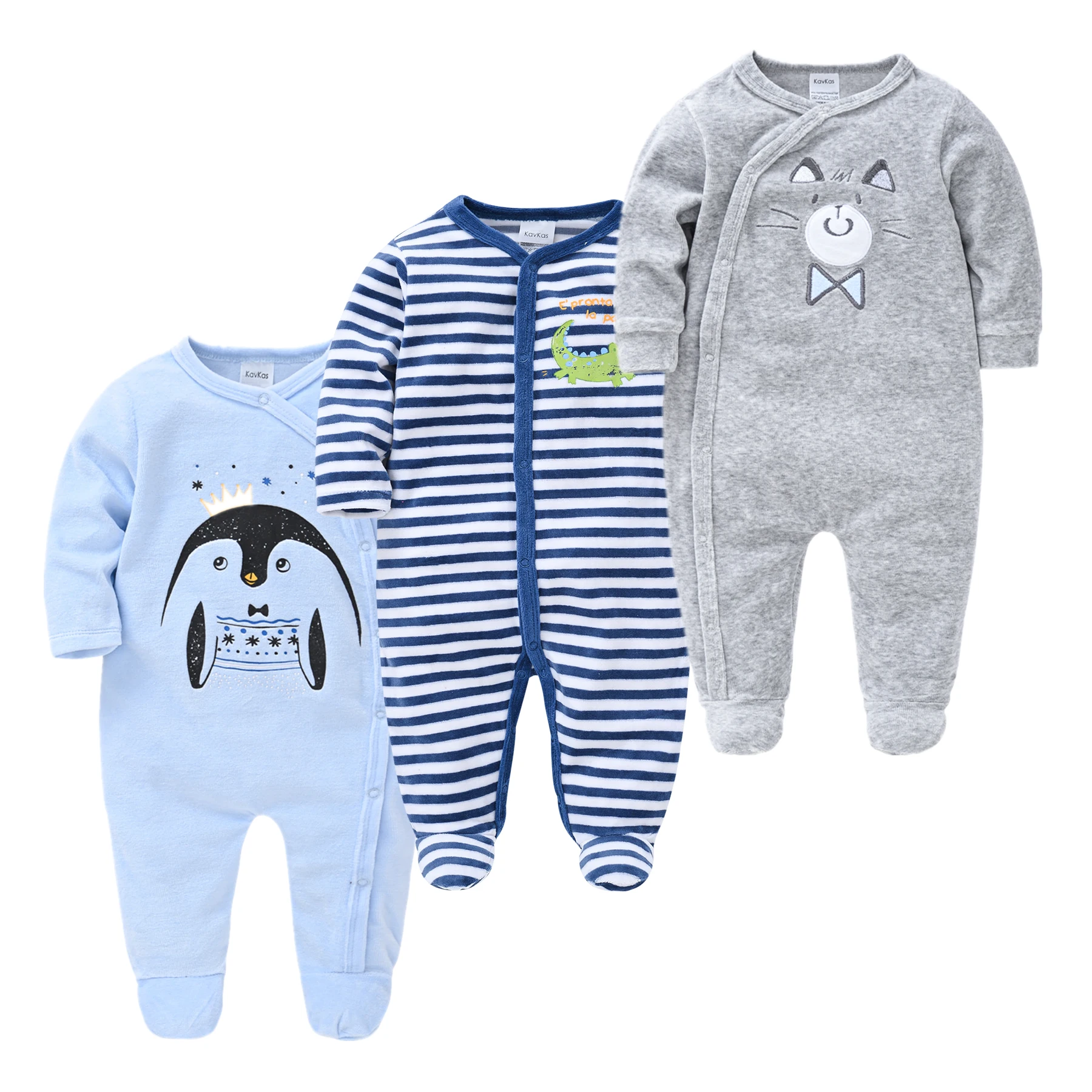 Пижама для новорожденных мальчиков и девочек зимняя с героями мультфильмов |